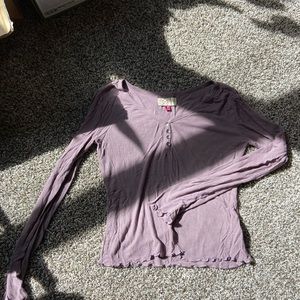 Long sleeve purple top